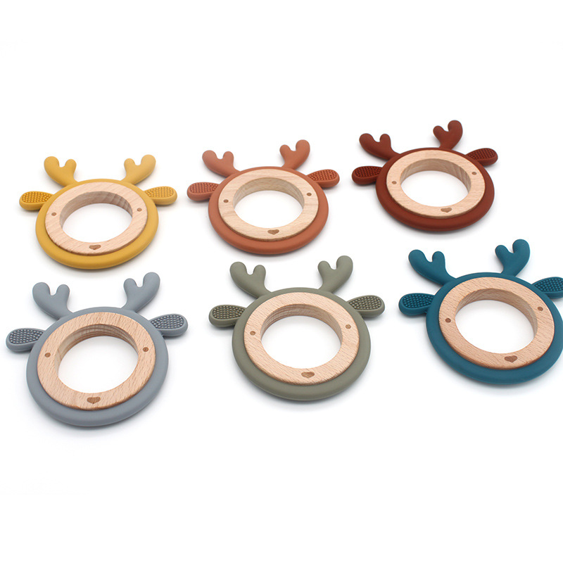 Baby Food Essentials - Neues Design: Personalisierter Cartoon-Tier-Beißring für Babys