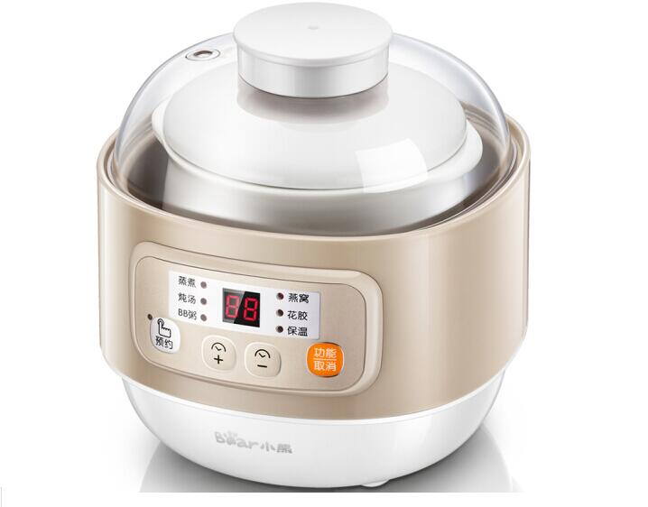 Baby Food Egg - Bear HOUSEHOLD Mini-Elektro-Slow-Cooker DDZ-A08D1 mit Keramikbehälter