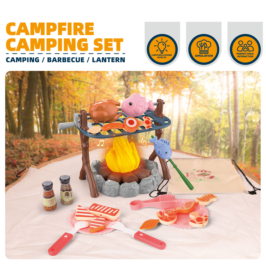 Baby Food Eat - Kinder-Campingzelt-Set Baby-Spielplatz Miniatur-Lebensmittel Kinderzelt Haus Innen-