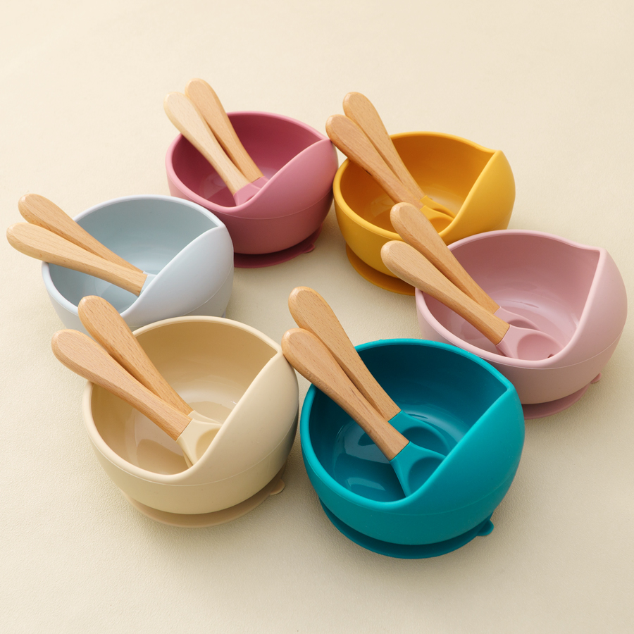 Plate Suction Toddler - Mamaplan 3PCS Baby Silikon Fütterung Set
