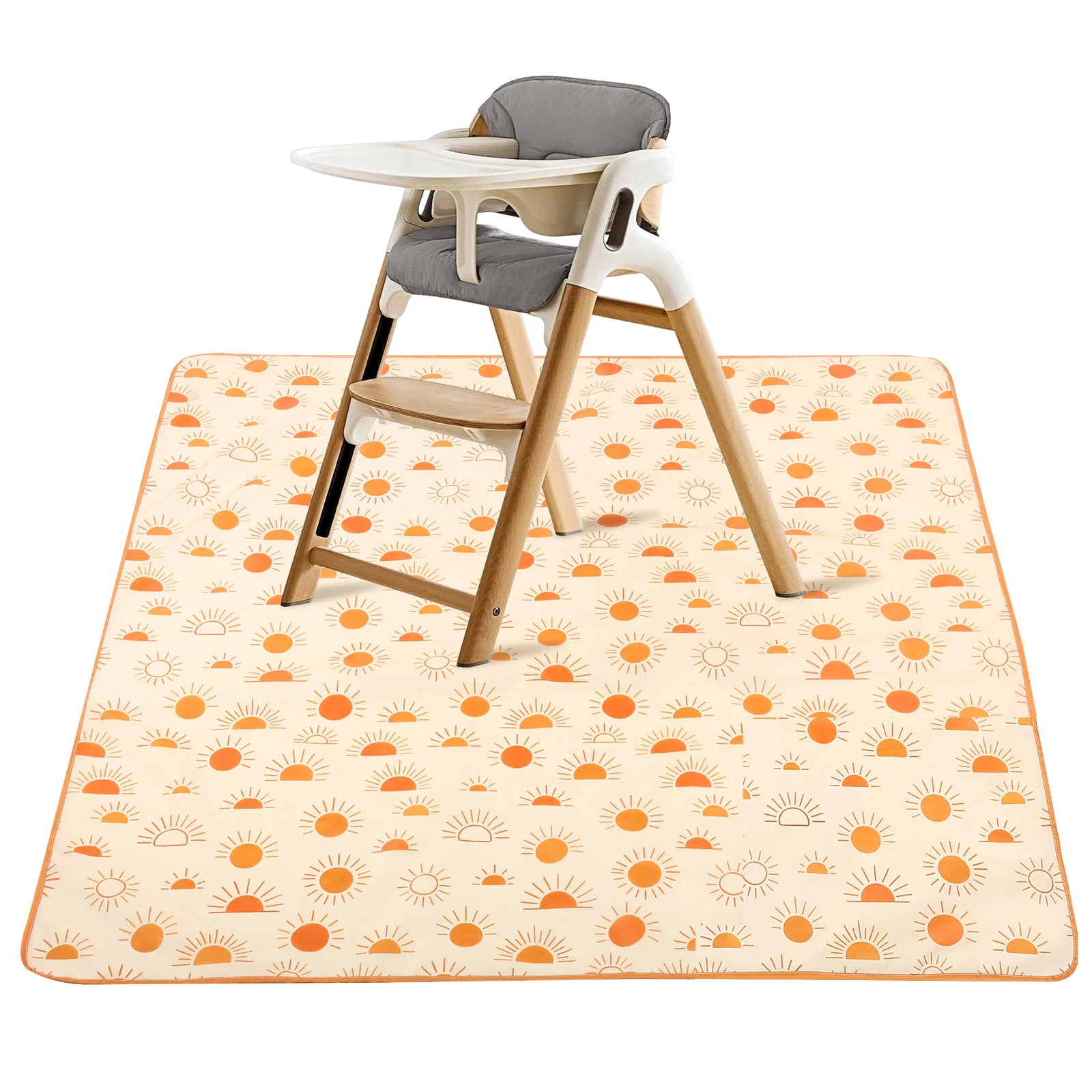 Highchair Splash Mat - Baby Hochstuhl-Schutzmatte Esszimmerstuhl-Matte Wasserdichte Verschüttungsschutzmatte Rutschfester