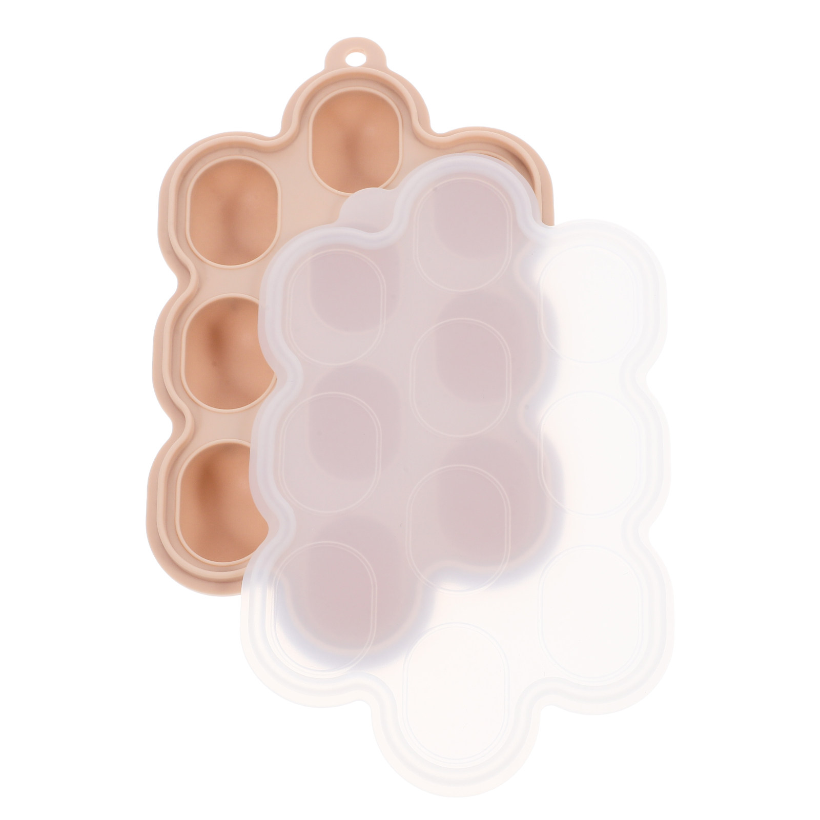 Baby Food Tray - Wiederverwendbare Silikon-Baby-Nahrungsmittel-Gefrierform, Antihaft-Eiswürfelform mit Deckel für