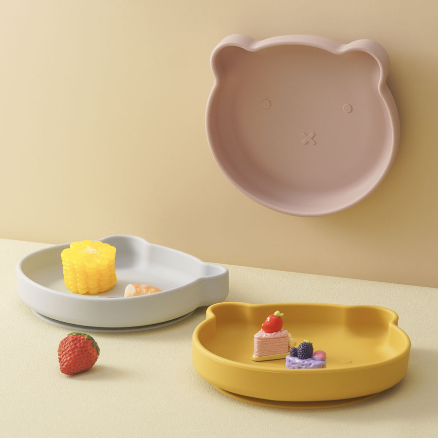 Baby Food Diary - 1 Stück sichere Silikon Ess platte