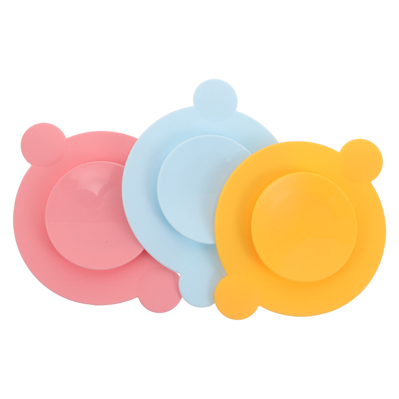 3-teilige Silikon-Saugplatten, – Plate Suction Toddler Bewertung und Preis