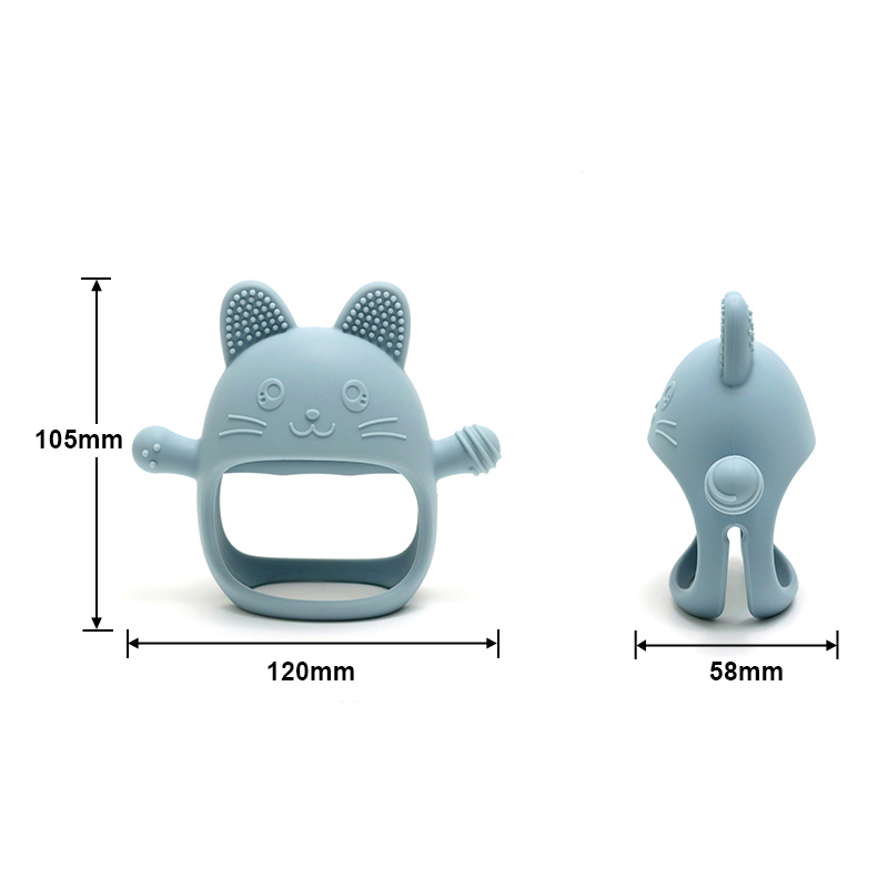 1PC Baby Silikon Beißringe Han – Baby Food Teether Bewertung und Preis