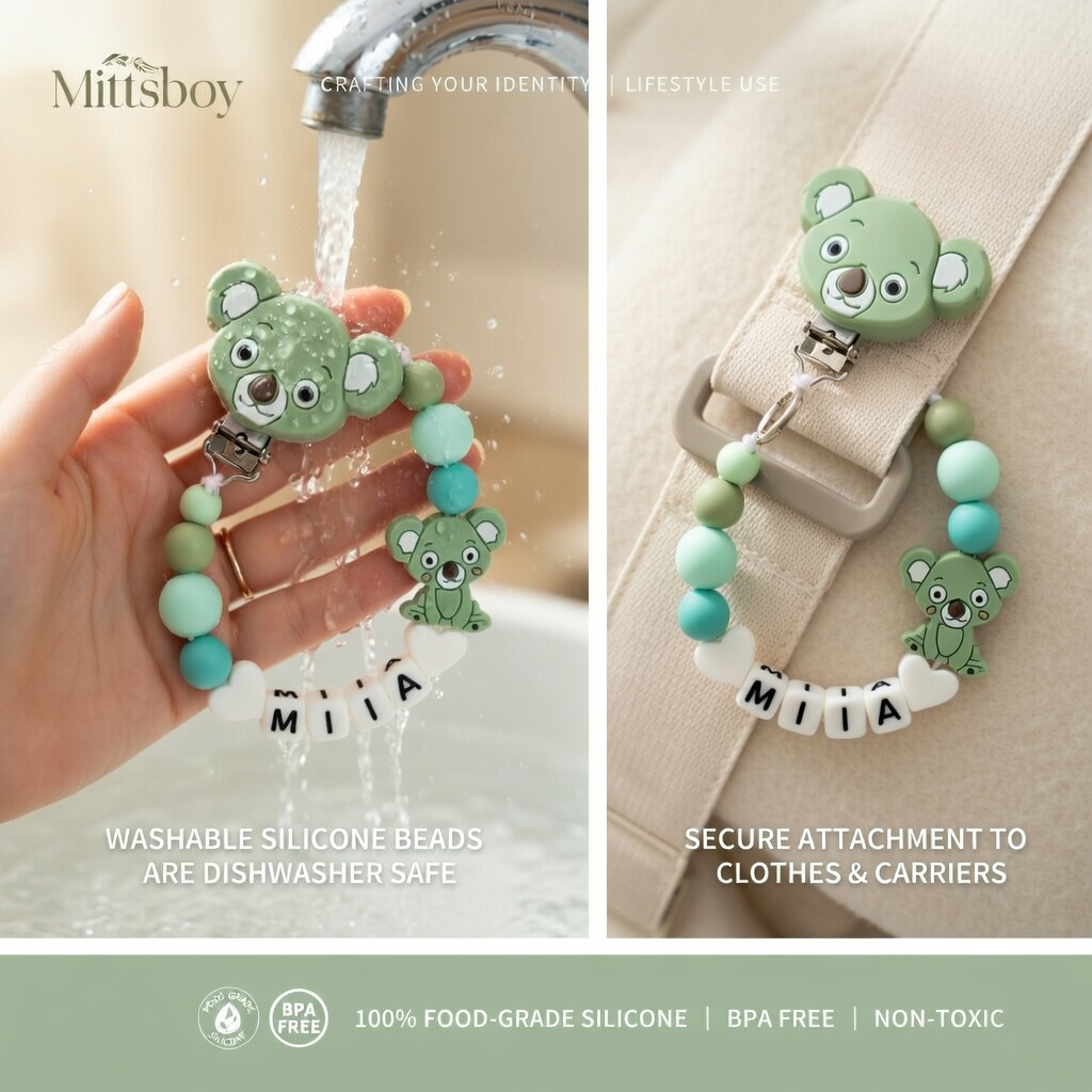 Silikon-Schnullerkette mit Per – Baby Food Teether Bewertung und Preis