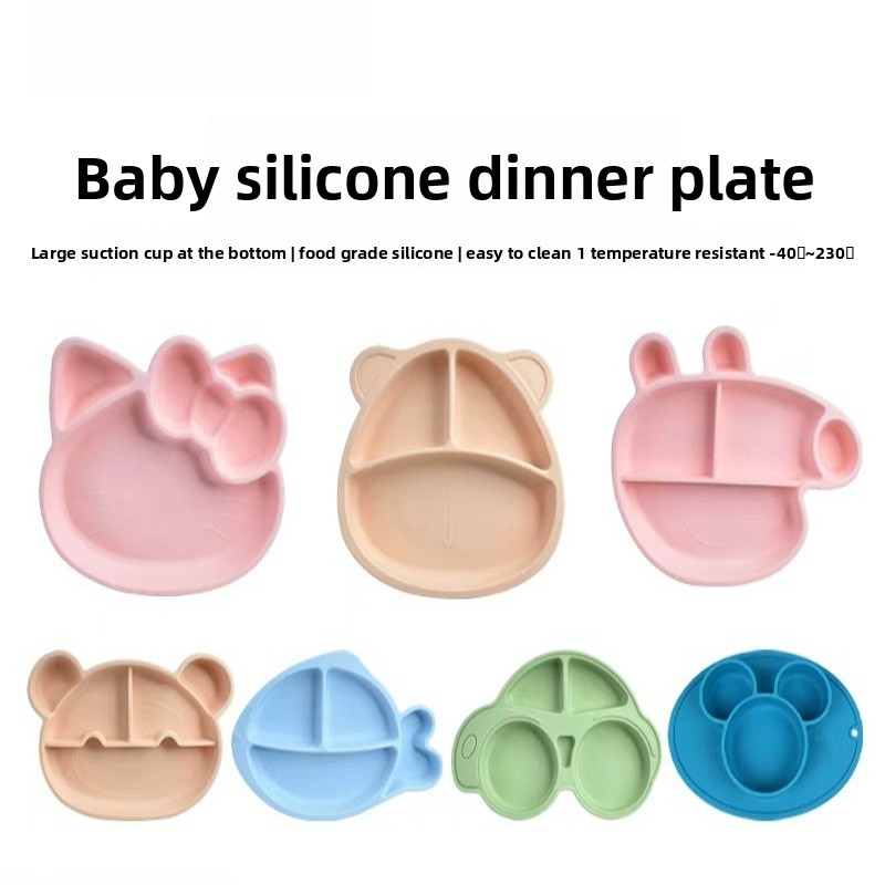 BPA-freier Cartoon-Silikon-Tel – Plate Suction Toddler Bewertung und Preis