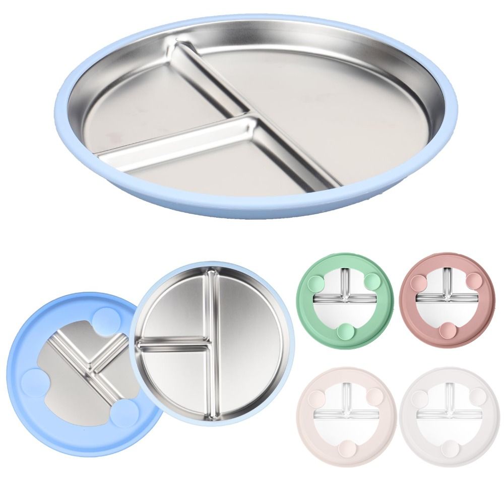 Kinderteller aus Edelstahl mit – Plate Suction Toddler Bewertung und Preis