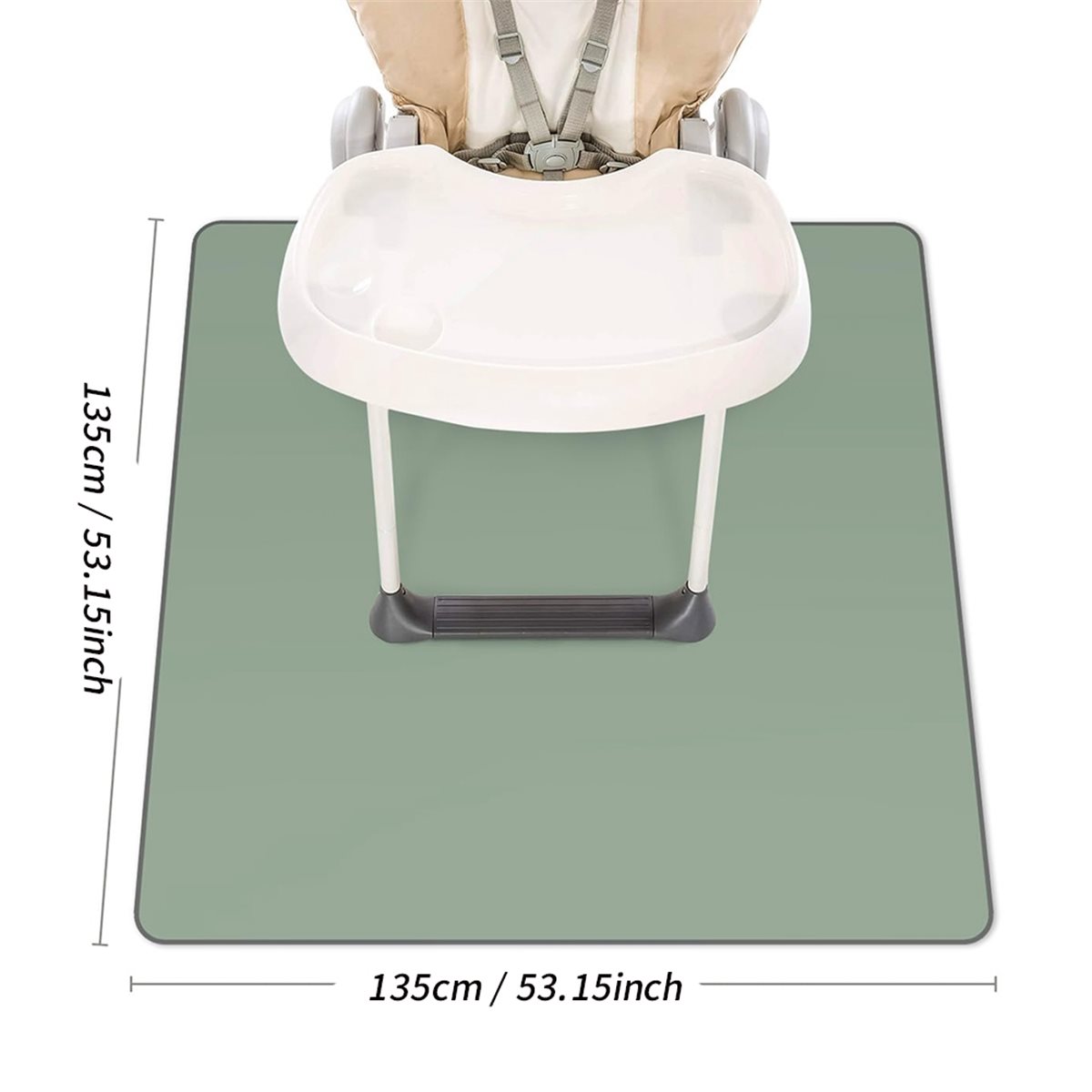 Großer Rabatt Baby-Spritzschut – Highchair Splash Mat Bewertung und Preis