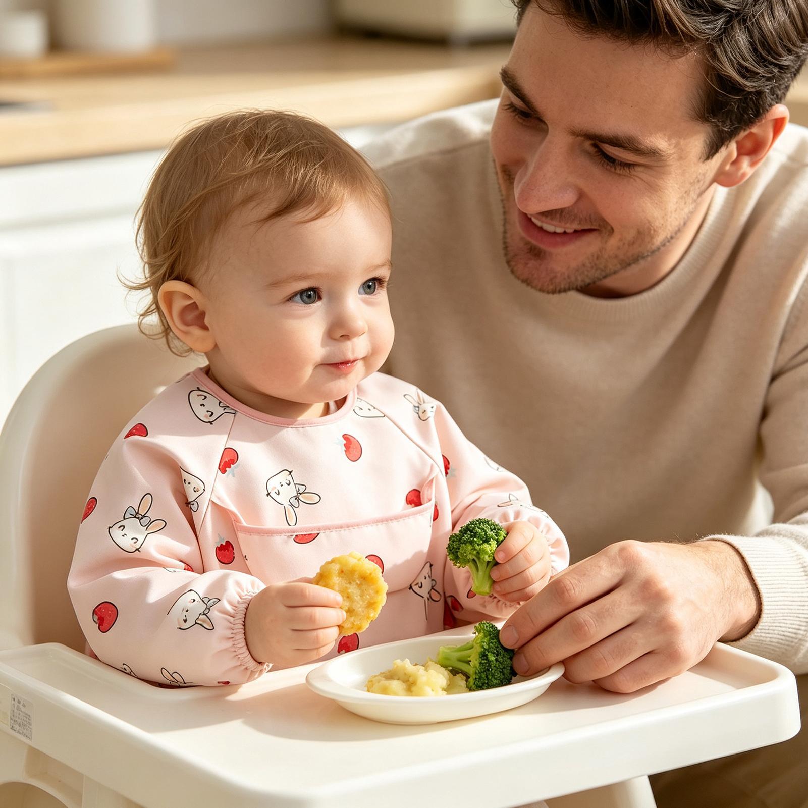 Fütterungsschürze, weich, vers – Baby Food Restaurant Bewertung und Preis